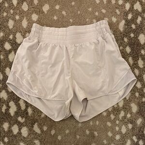 Beige Lululemon Hotty Hot Shorts